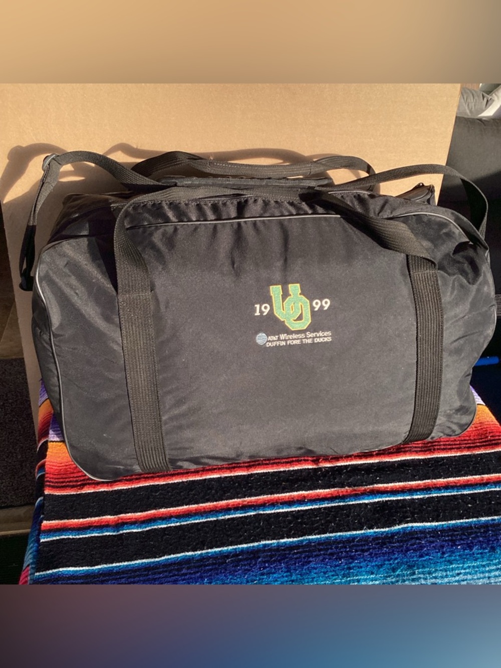 Vintage Nike 1999 Oregon ducks golf duffel bag Duffin for ducks AT&T tournament
